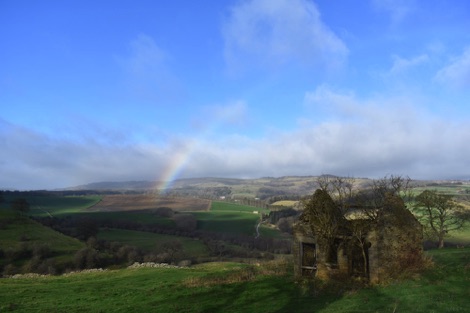 Peak District scenery from Pilsley